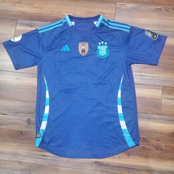 adidas Other - Adidas Argentina 2024 Copa America Jersey Blue Jesse 28 Authentic Soccer Mens L